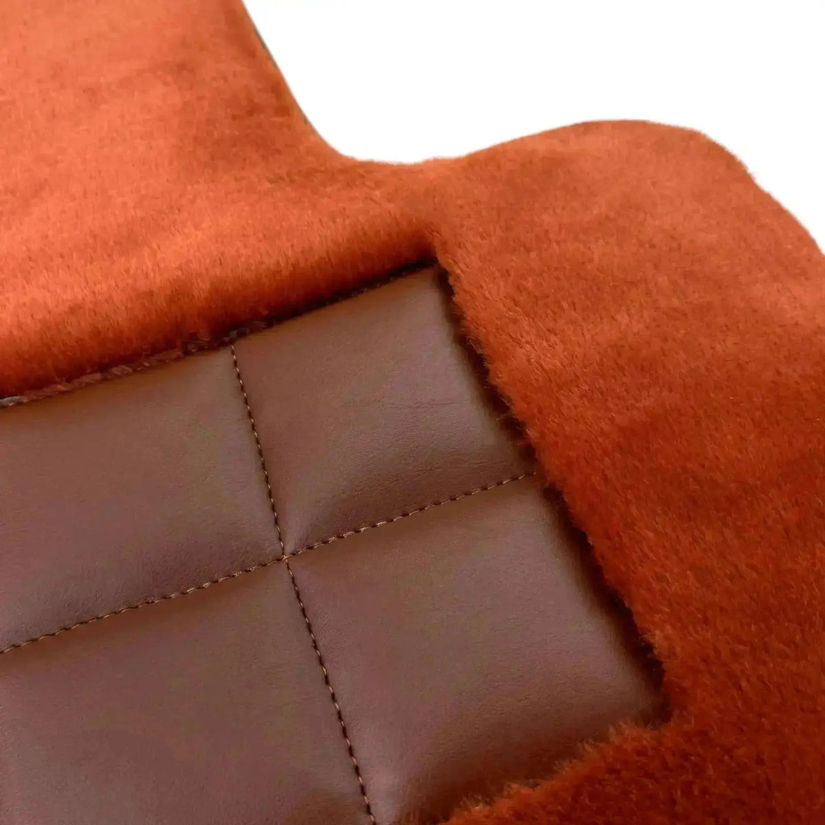 Ginger Color Sheepskin Floor Mats for Rolls-Royce Cullinan (2018-2025)