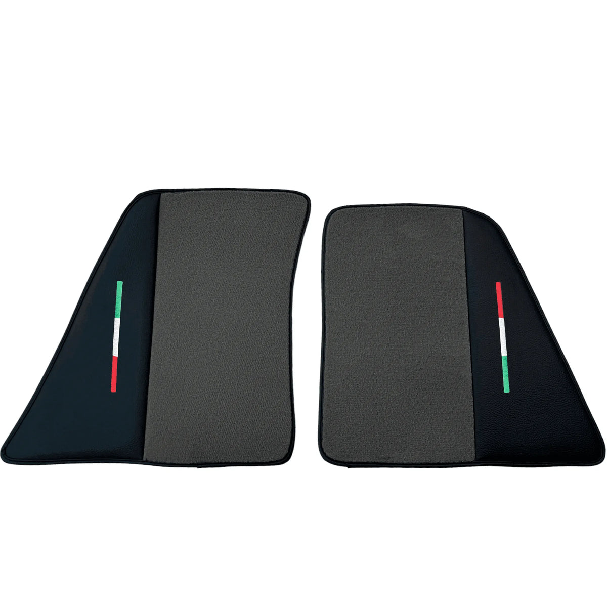 Gray Floor Mats for Ferrari 296 GTS (2022-2027) with Leather - AutoWin