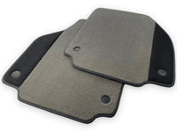 Gray Floor Mats For Ferrari 488 GTB 2015-2022 Carpets With Alcantara Leather