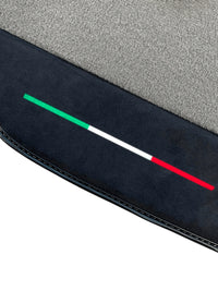 Gray Floor Mats For Ferrari 488 Pista Spider 2019-2021 With Alcantara Leather - AutoWin