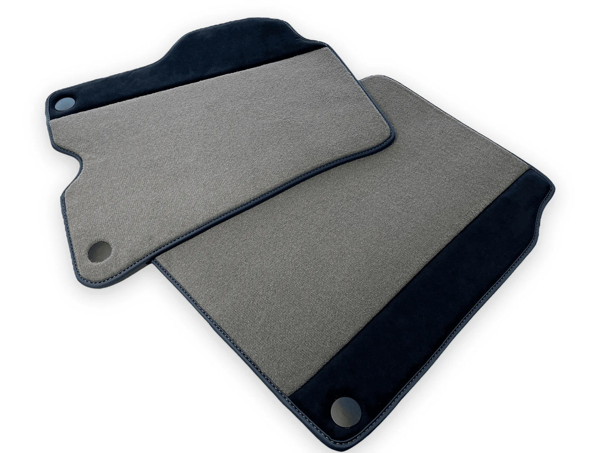 Gray Floor Mats For Ferrari California 2008-2014 With Alcantara - AutoWin