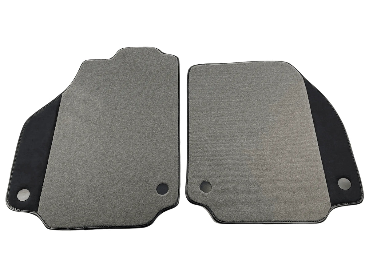 Gray Floor Mats For Ferrari F8 Spider 2019-2022 With Alcantara Leather - AutoWin