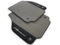 Gray Floor Mats For Ferrari F8 Tributo 2019-2022 With Alcantara Leather - AutoWin