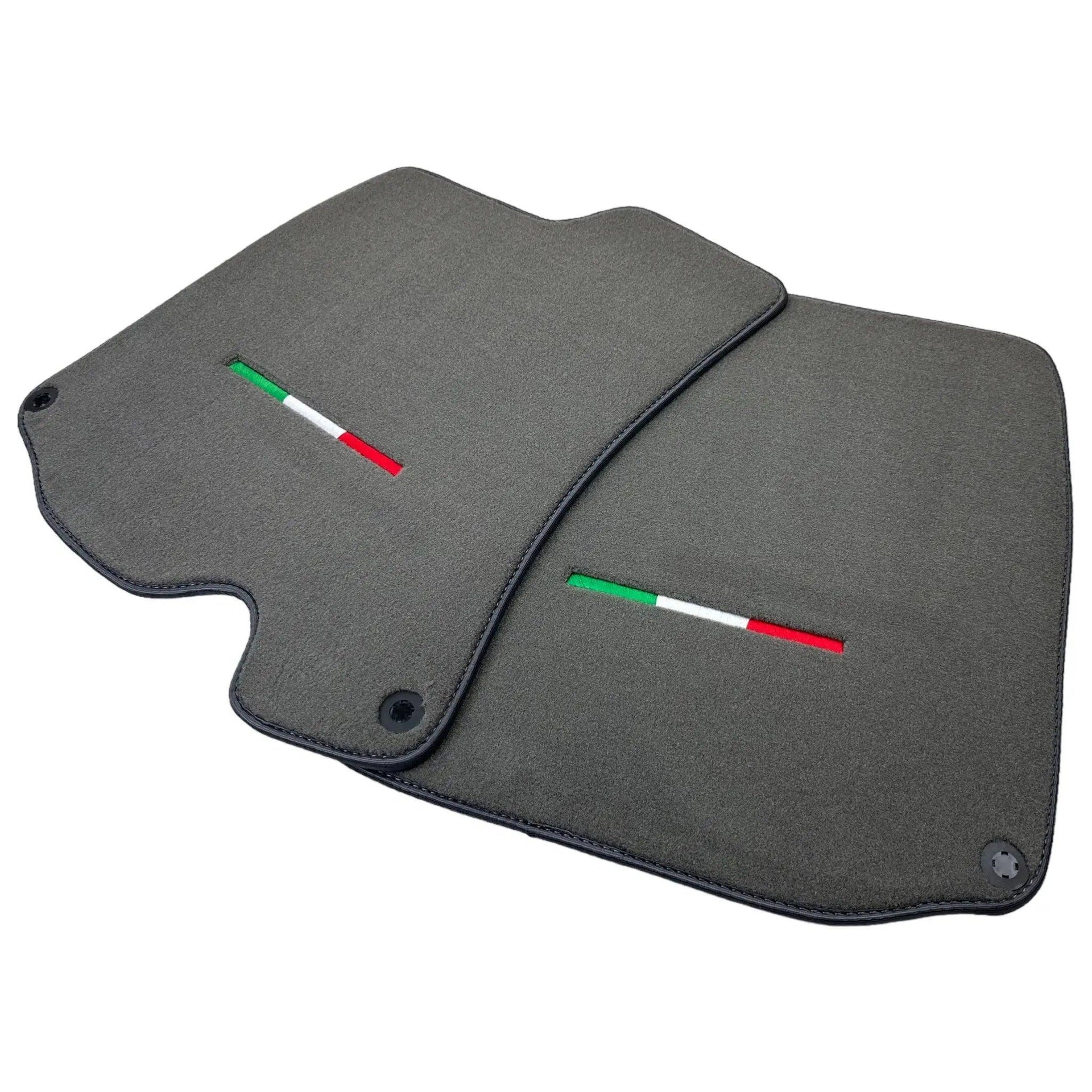 Gray Floor Mats For Ferrari Roma (2021-2024) Italian Edition - AutoWin