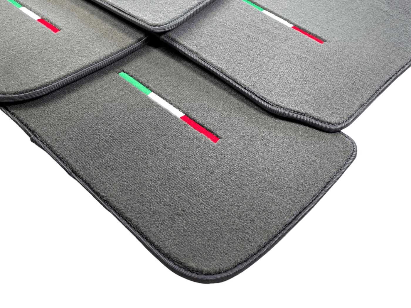 Gray Floor Mats For Maserati Coupé (2001-2007) Italy Edition - AutoWin