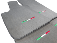 Gray Floor Mats For Maserati Coupé (2001-2007) Italy Edition - AutoWin