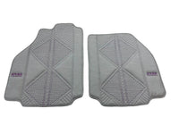 Gray Leather Floor Mats For Ferrari 488 Pista Spider (2019-2021) ER56 Design