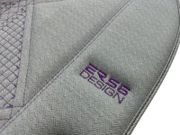 Gray Leather Floor Mats For Ferrari 488 Pista Spider (2019-2021) ER56 Design - AutoWin