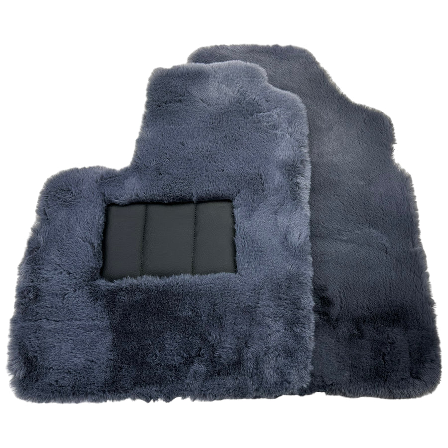 Gray Sheepskin Floor Mats For Bentley Continental GT (2011–2018) Er56 Design - AutoWin
