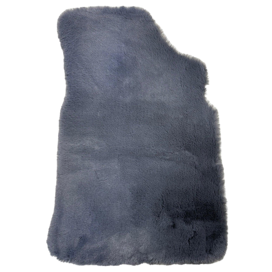 Gray Sheepskin Floor Mats For Bentley Continental GTC (2011-2018) ER56 Design - AutoWin
