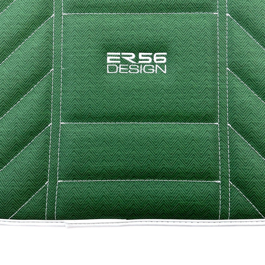 Green Leather Floor Mats For Rolls-Royce Cullinan Rr31 2018-2023 ER56 Design - AutoWin