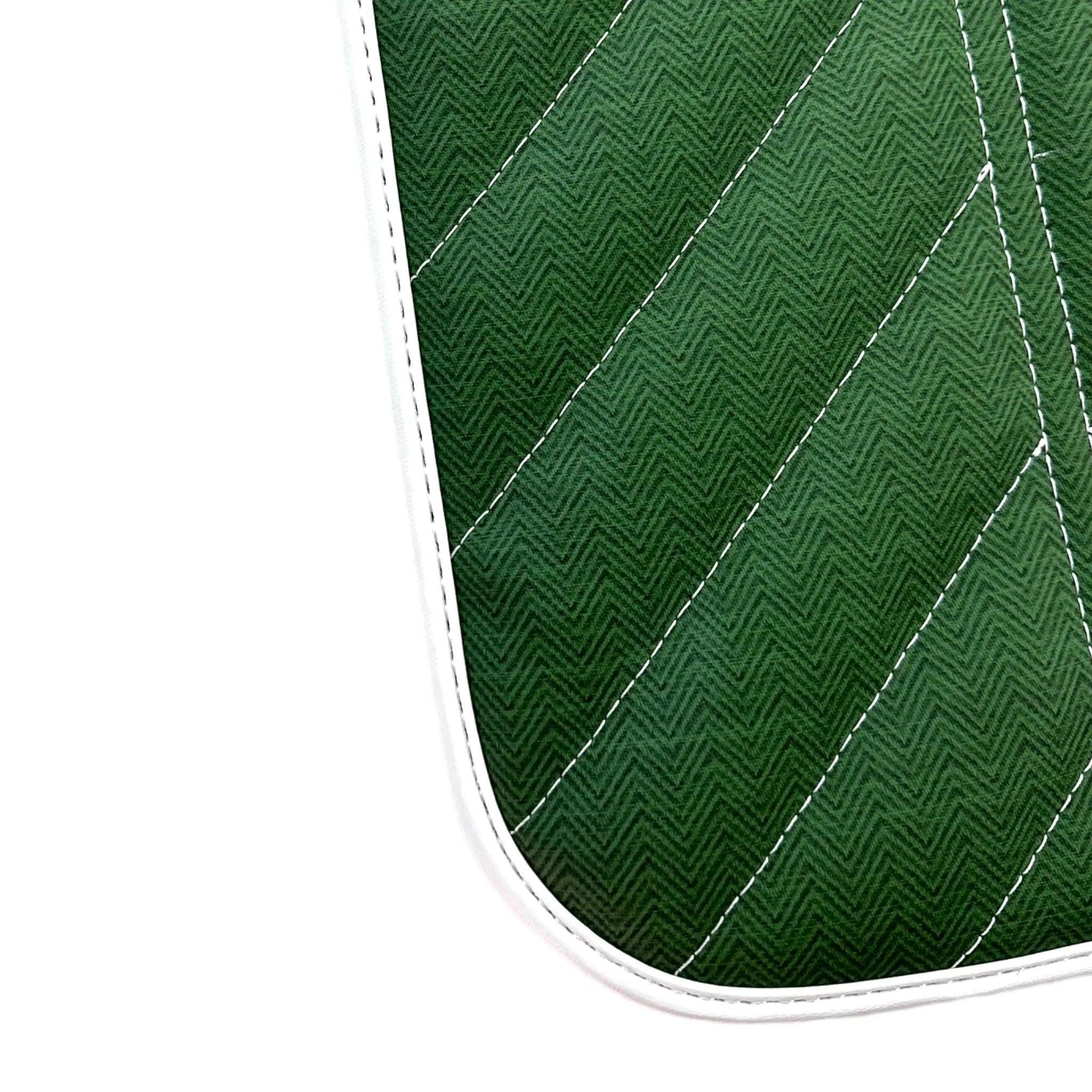 Green Leather Floor Mats For Rolls Royce Shadow 1965-1977 - AutoWin
