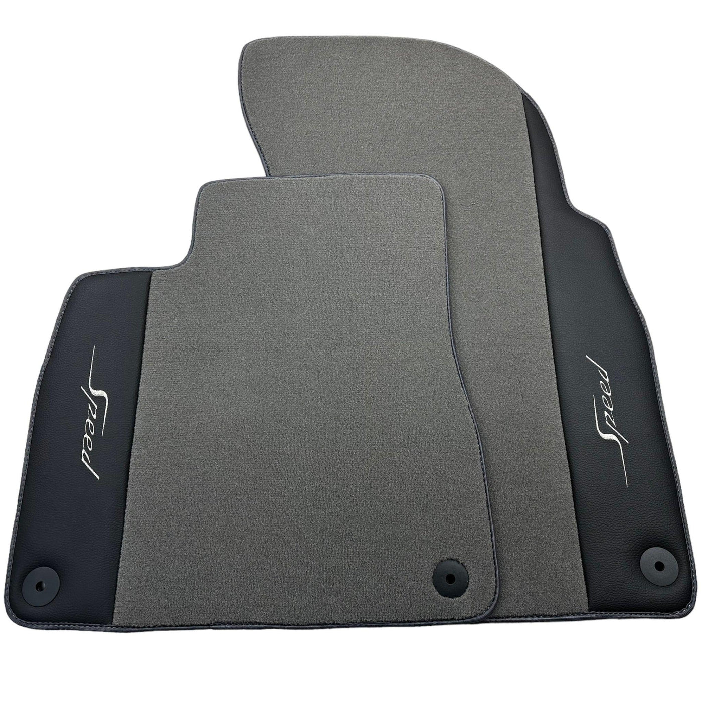 Grey Floor Mats For Bentley Bentayga (2015-2023) with Leather - AutoWin