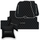Premium Black Leather Floor Mats for Ferrari F12 (2012-2022)
