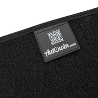 Black Floor Mats for Rolls Royce Shadow (1965-1977) | Purple Leather