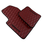Black Floor Mats for Rolls Royce Shadow (1965-1977) | Purple Leather