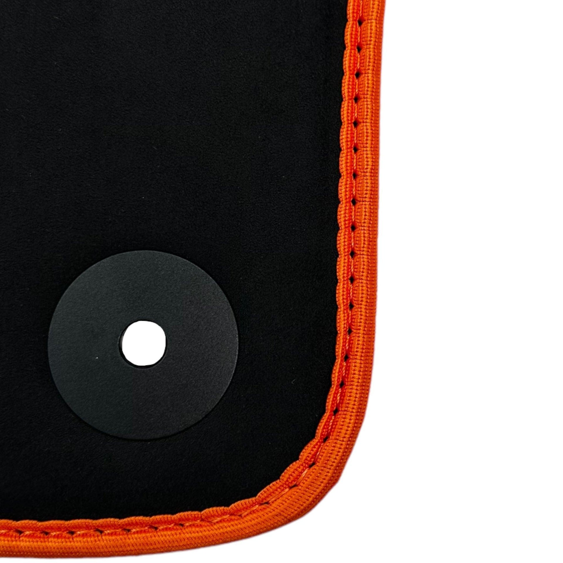 Black Floor Mats For Lamborghini Urus With Alcantara Leather - AutoWin