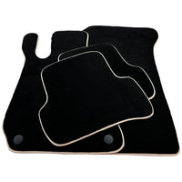 Black Floor Mats For Mercedes-Benz C-Class W204 (2007-2014) - AutoWin