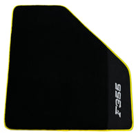 Black Floor Mats For Ferrari F355 1994-1999 With Alcantara Leather - AutoWin