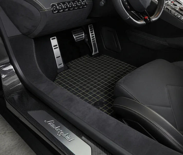 Interior look of floor mats for Lamborghini Aventador SV (2012-2022)