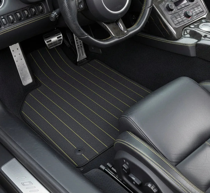 Interior look of floor mats for Lamborghini Murcielago (2001-2010)