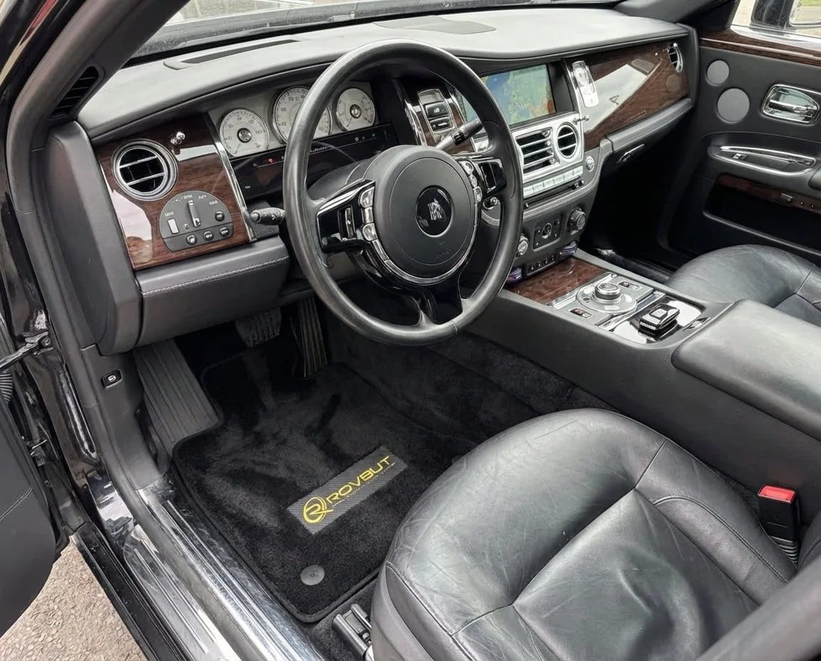 Interior look of floor mats for Rolls Royce Ghost Series II (2021-2024) ROVBUT Limited Edition