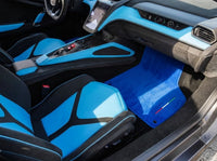 Customizable Floor Mats for Lamborghini Aventador Blue Color Carpet