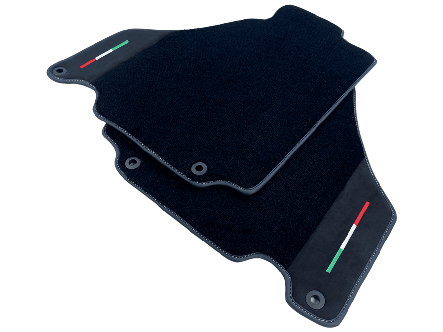 Floor Mats For Ferrari 360 Modena 1999-2005 Black With Alcantara - AutoWin