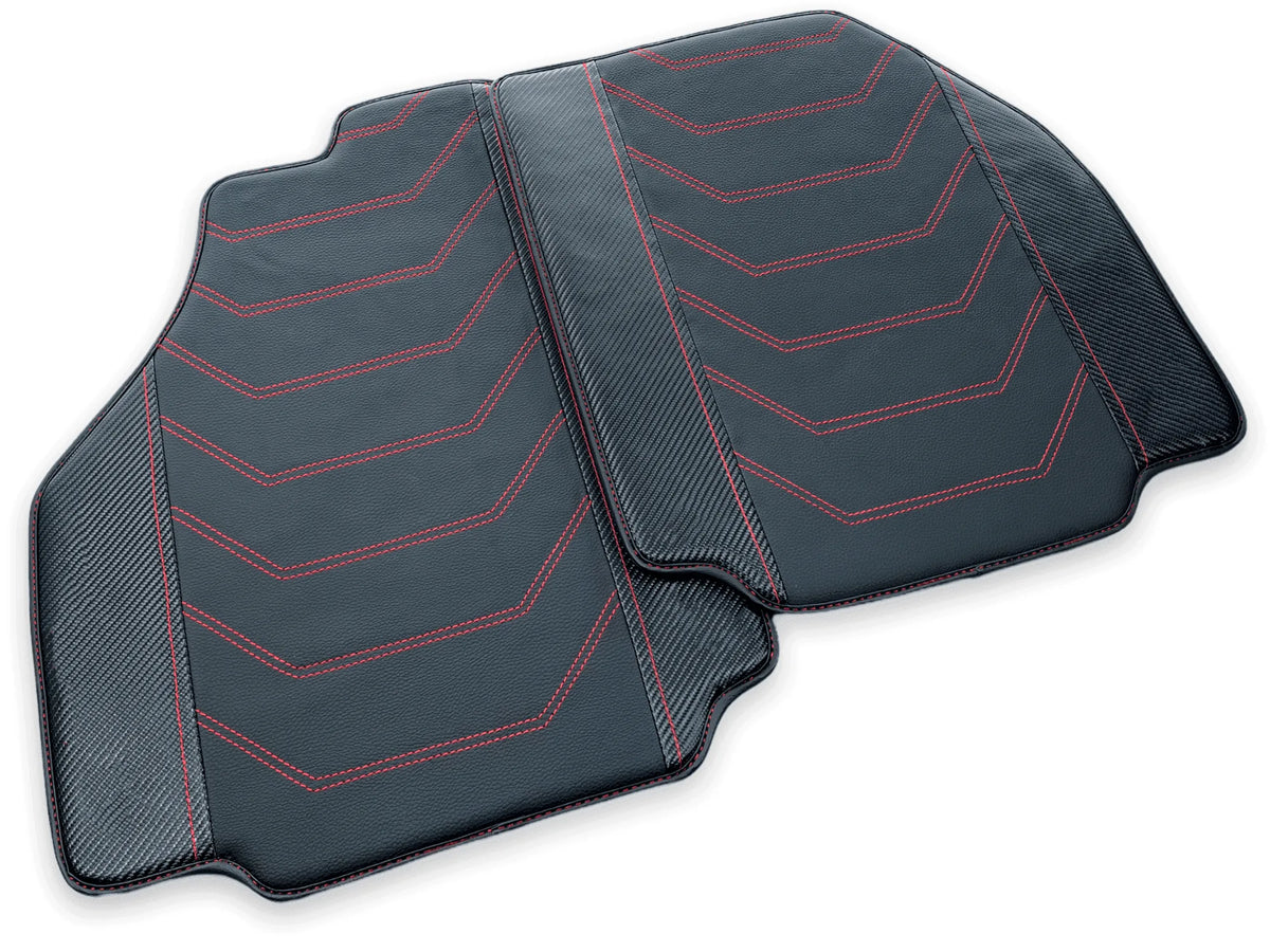 Leather Floor Mats for Ferrari 458 Speciale 2012-2015 with Carbon Fiber