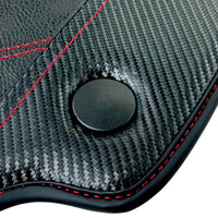 Leather Floor Mats For Ferrari 458 Spider 2012-2015 With Carbon Fiber | Italian Edition