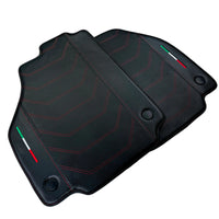 Leather Floor Mats For Ferrari 458 Spider 2012-2015 With Carbon Fiber | Italian Edition