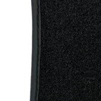 Leather Floor Mats for Ferrari California T (2015-2018) Black Sewing ER56 Design - AutoWin