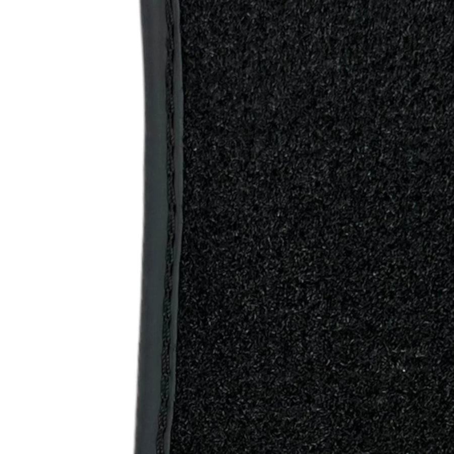 Leather Floor Mats for Ferrari California T (2015-2018) Black Sewing ER56 Design - AutoWin