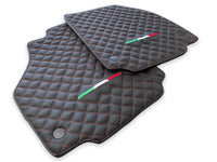 Leather Floor Mats For Ferrari F8 Tributo (2019-2023) Italian Edition - AutoWin