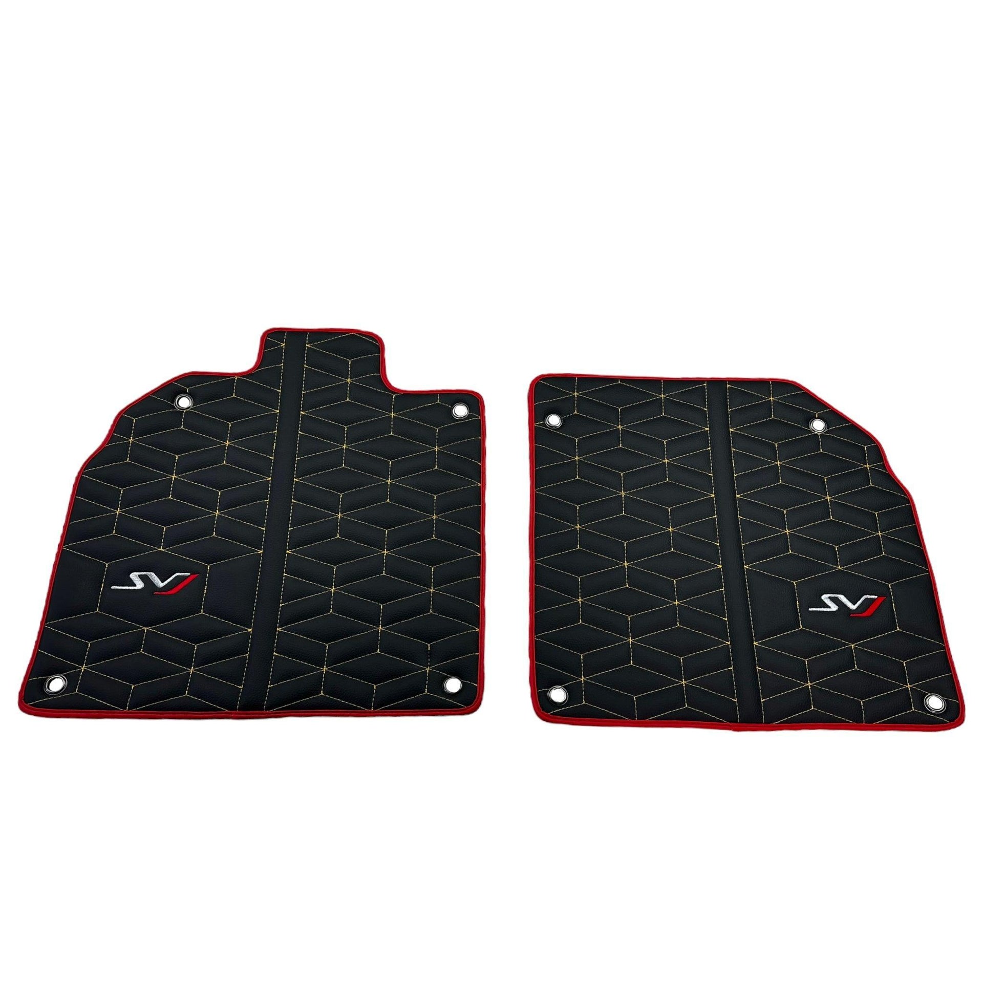 Leather Floor Mats for Lamborghini Aventador SVJ Limited Edition - AutoWin