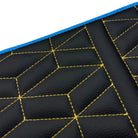 Leather Floor Mats for Lamborghini Aventador SVJ Limited Edition with Blue Trim - AutoWin