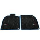 Leather Floor Mats for Lamborghini Aventador SVJ Limited Edition with Blue Trim - AutoWin