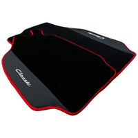 Leather Floor Mats for Porsche Classic 911 (1963-1989) with Red Trim - AutoWin