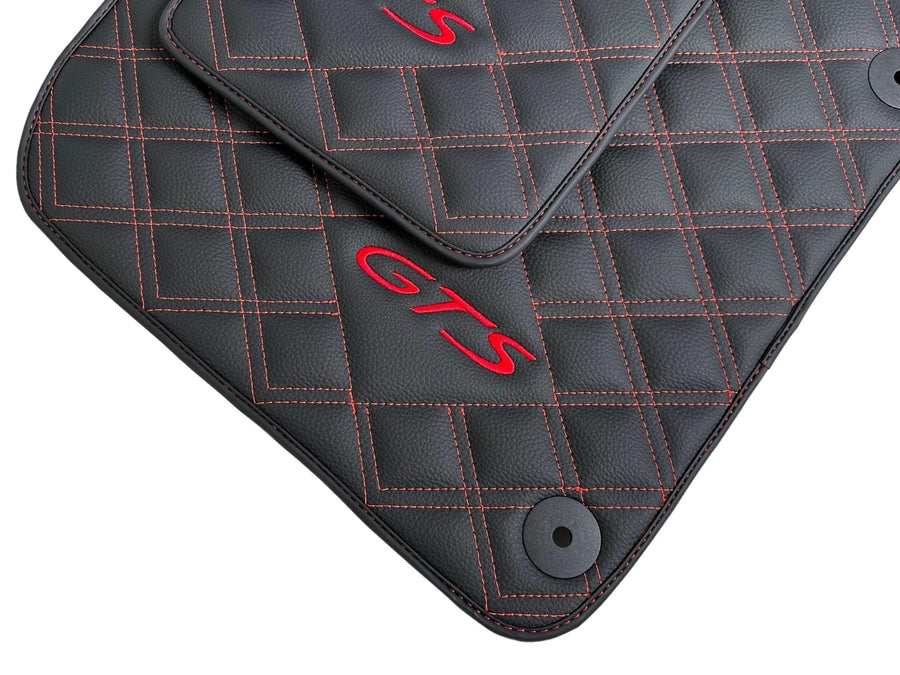 Leather Floor Mats for Porsche Taycan (2019-2023) - AutoWin