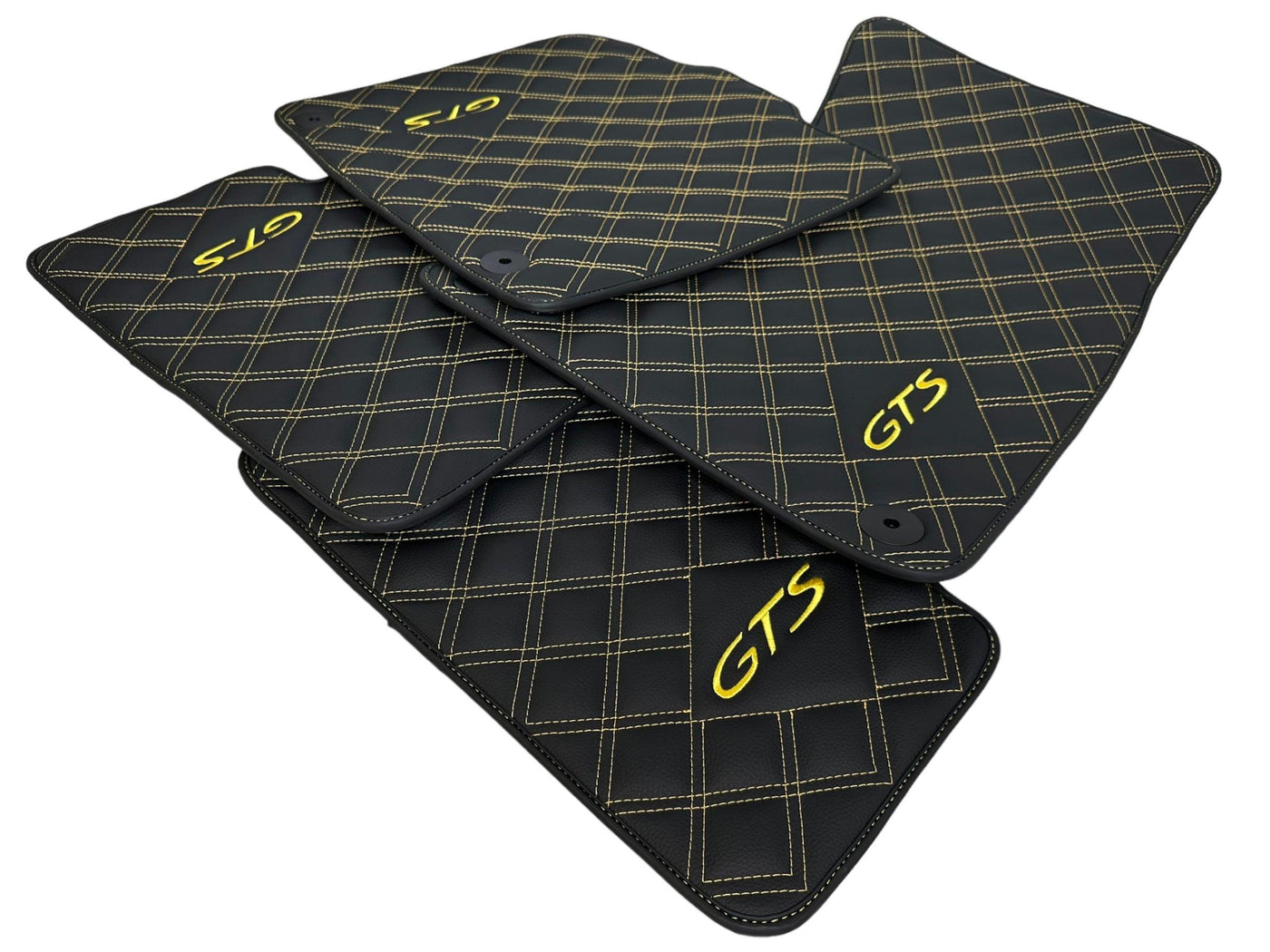 Leather Floor Mats for Porsche Taycan GTS (2019-2023) - AutoWin