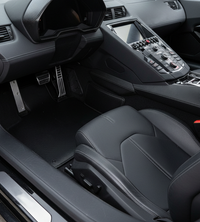 ランボルギーニ アヴェンタドール カーボンファイバーレザー限定版カスタマイズ可能なフロアマット