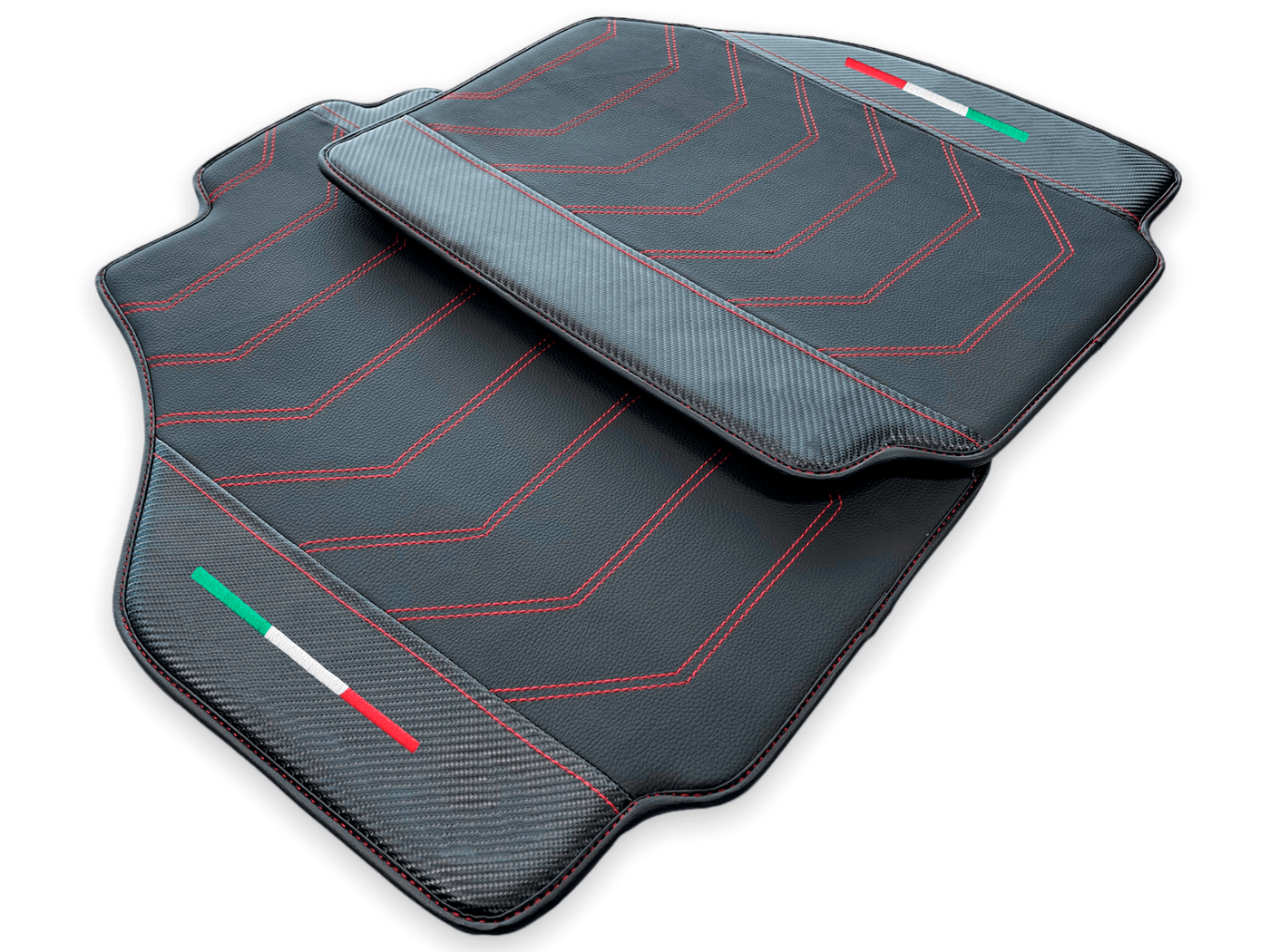 Floor Mats For Ferrari 458 Speciale With Carbon Fiber Leather 2012-2015