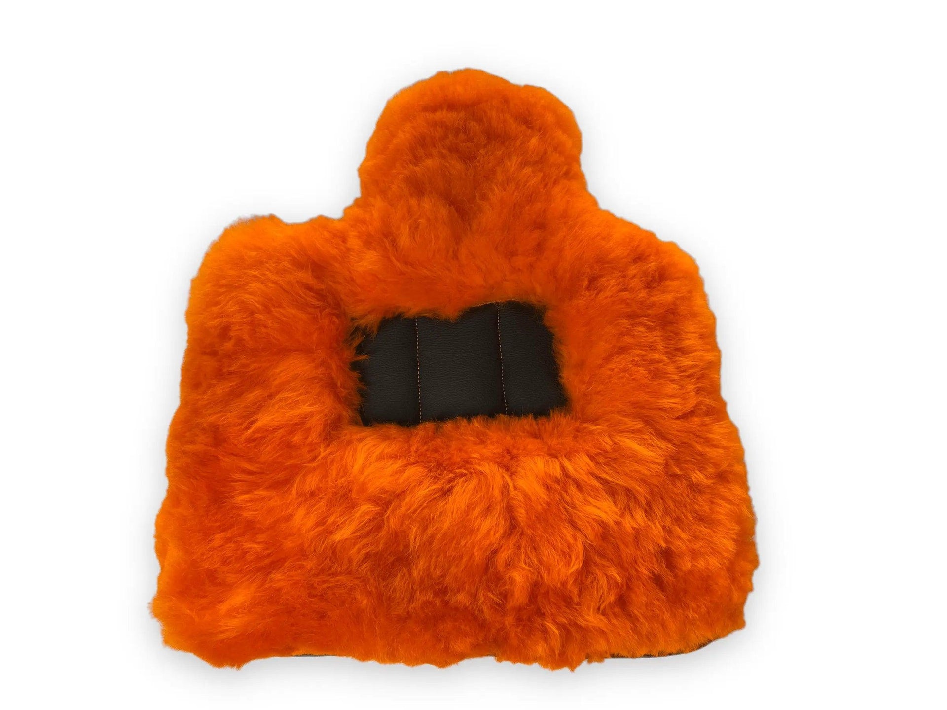 Orange Sheepskin Floor Mats For Bentley Bentayga Er56 Design Brand - AutoWin