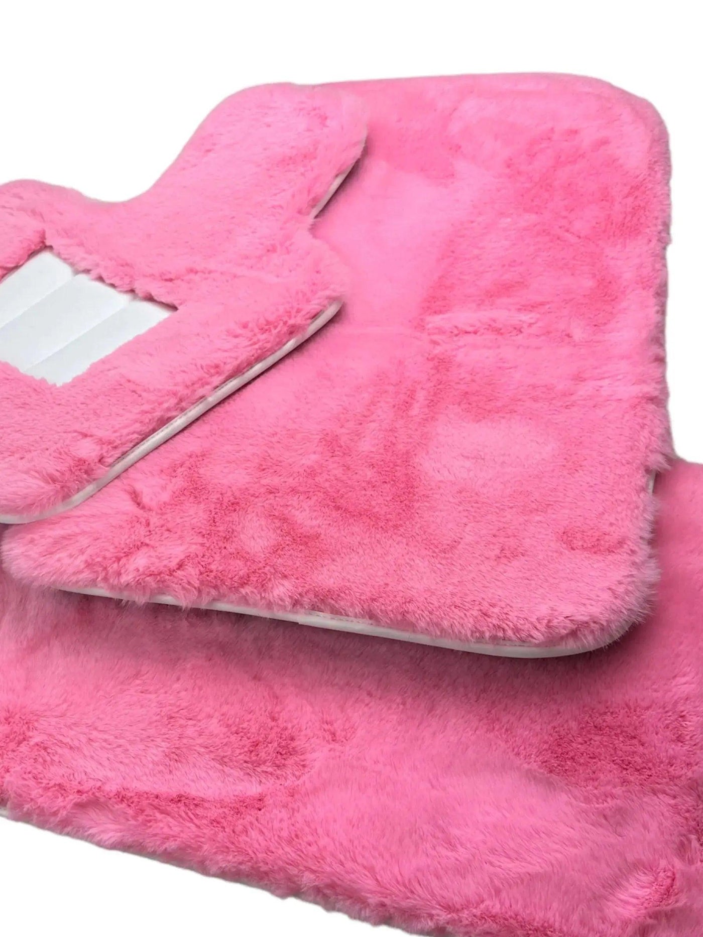 Pink Sheepskin Floor Mats For Bentley Bentayga Er56 Design Brand - AutoWin