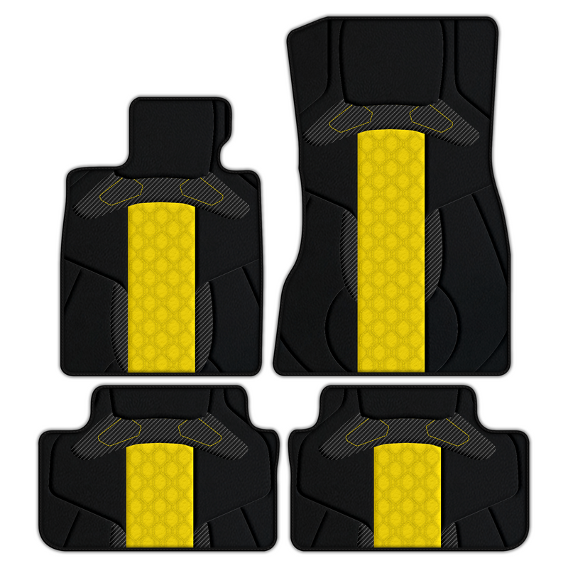 Premium Customizable Leather Floor Mats with AW45 Pattern for BMW M3 E36 M3 (1992-1999) Sedan