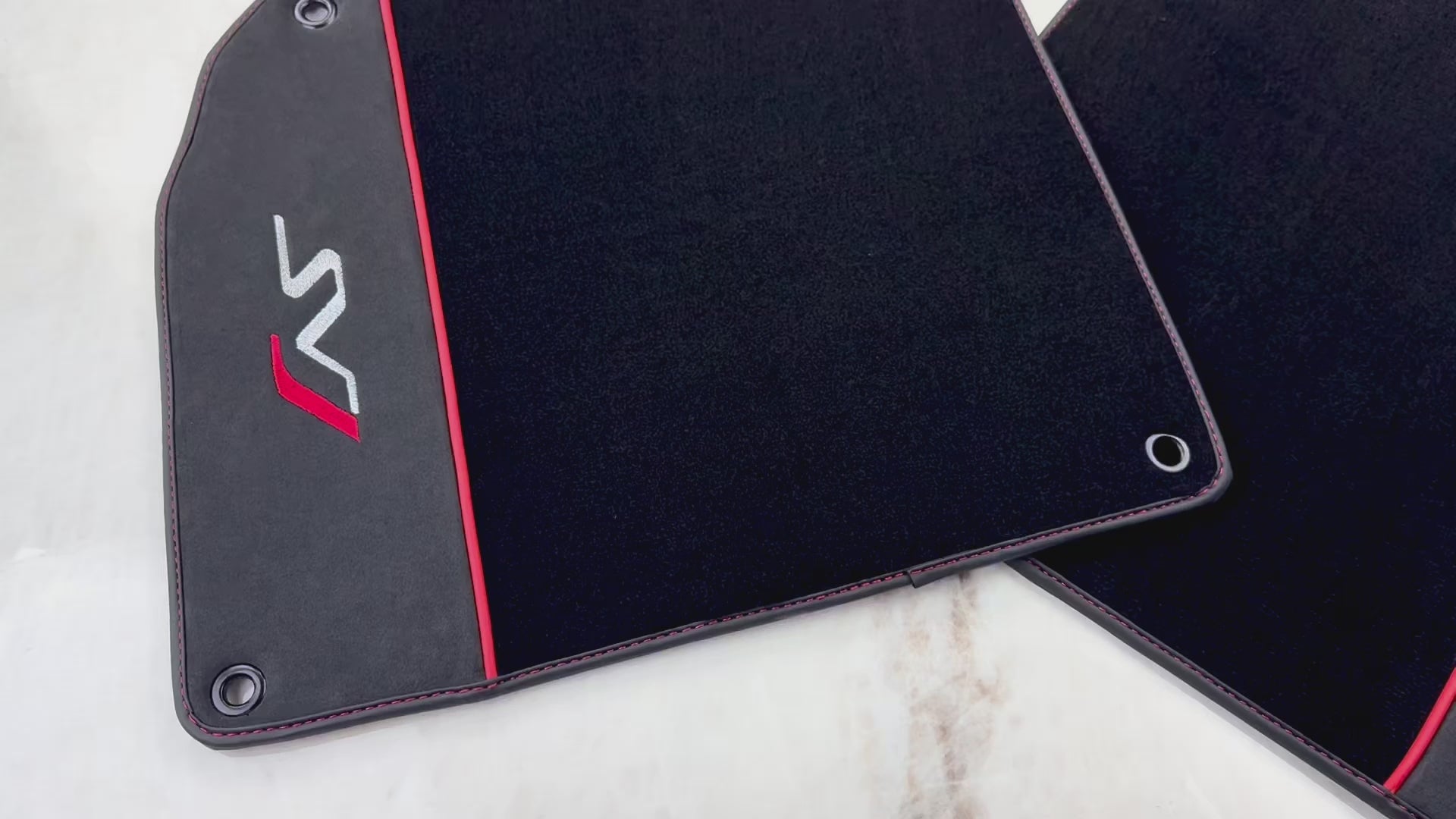 ランボルギーニ アヴェンタドール用ブルー フロアマット アルカンターラ レザー - AutoWin.EU