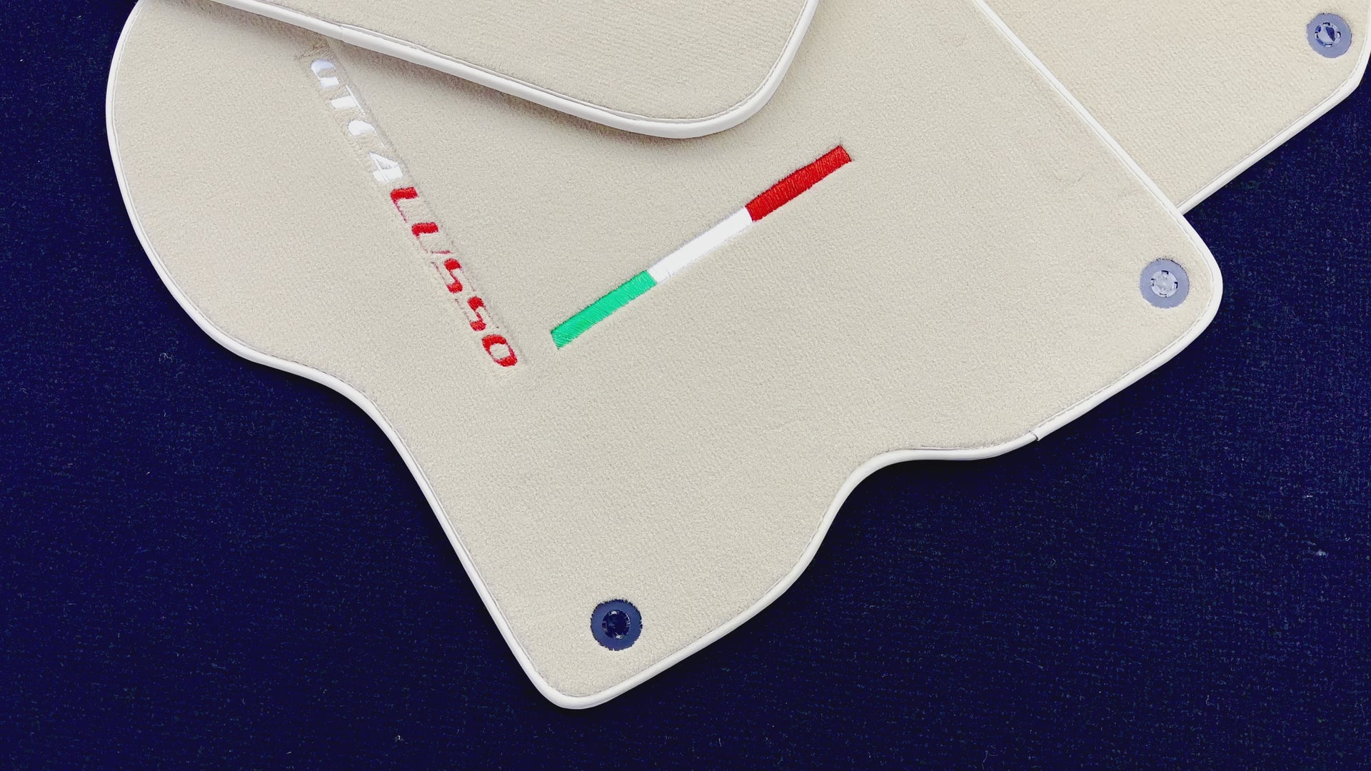 Beige Floor Mats for Ferrari GTC4 Lusso (2016-2023) Italian Edition - AutoWin