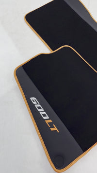 マクラーレン 600 LT (2018-2020) 用 ブラック フロアマット アルカンターラ レザー