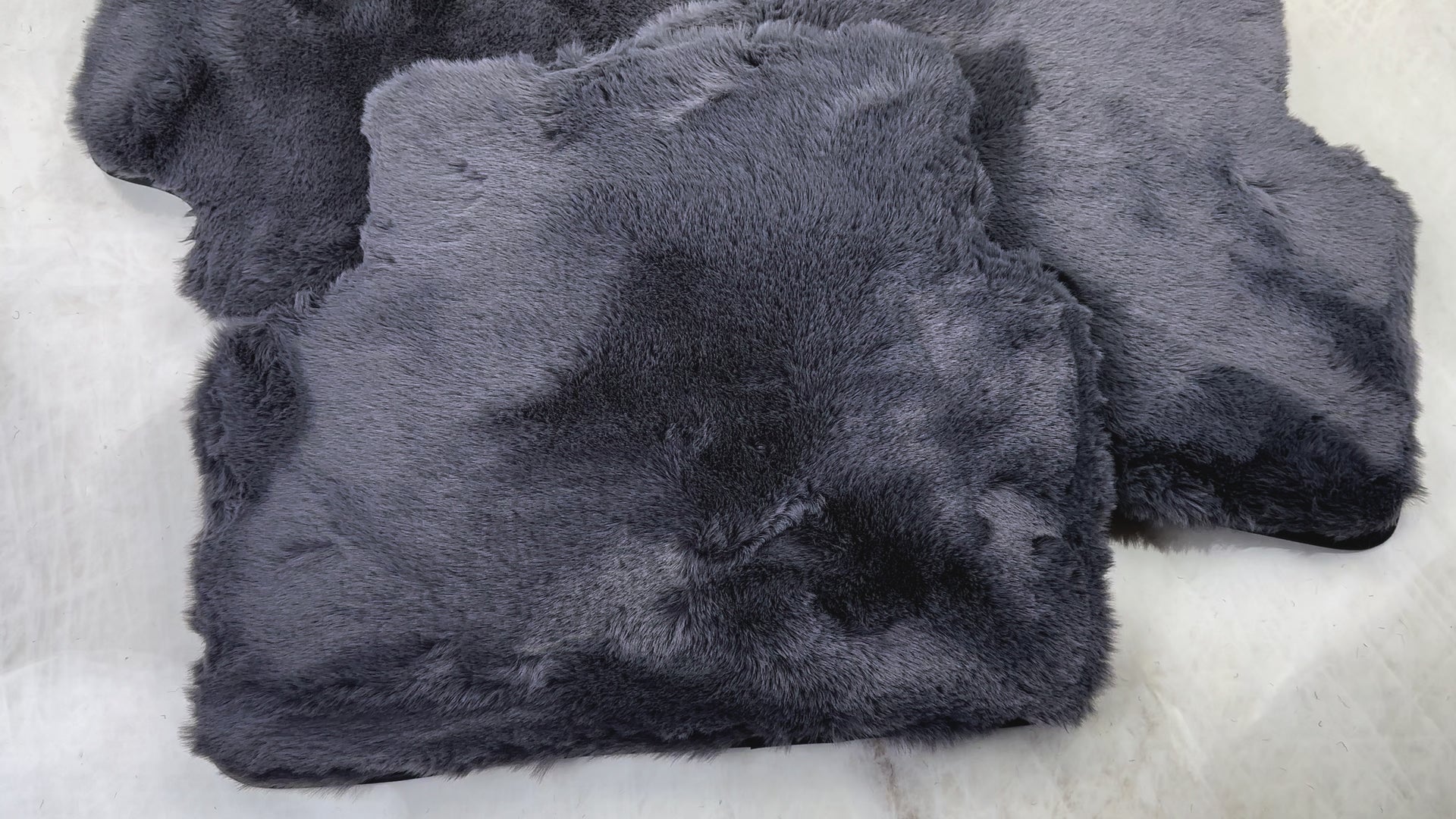 Gray Sheepskin Floor Mats for Mercedes Benz GLC-Class X254 SUV 300e 4Matic (2023-2024) | ER56 Design - ER56 Design