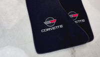 Schwarze Fußmatten für Chevrolet Corvette C4 (1984-1996)